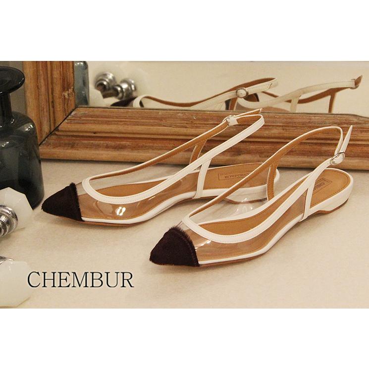 チェンバー　36 アイボリーストラップ フラットシューズ CHEMBUR（チェンバー） 【在庫処分】【チェンバー/CHEMBUR】フラット