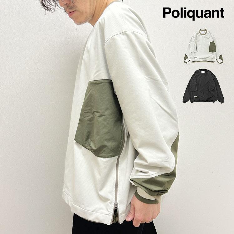 POLIQUANT ポリクアント THE DEFORMED L/S PULLOVER WITH UTILITY 