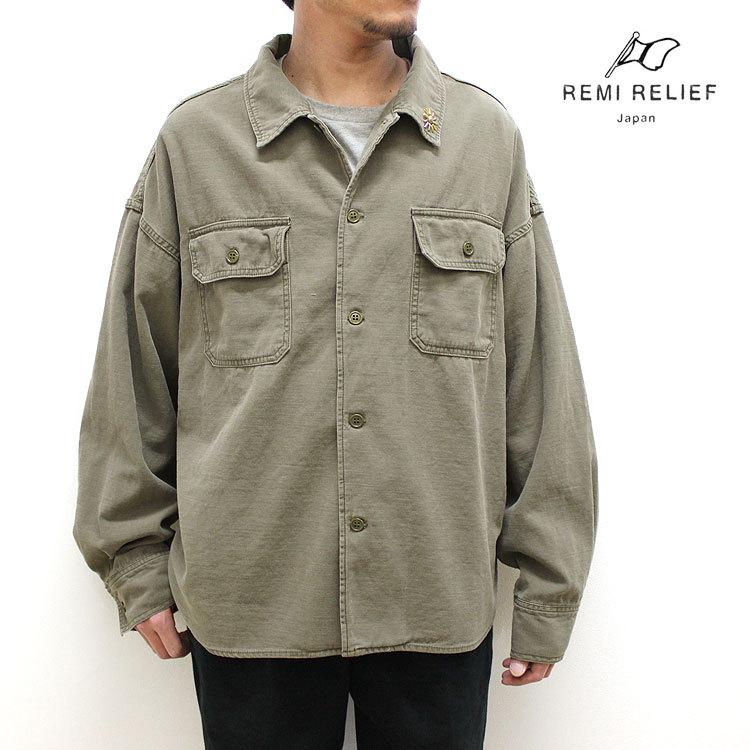 S レミレリーフ Remi Relief ワイドミリタリーシャツ 小花スタッズ Rn2138 送料無料 キャンセル返品交換不可 Let Rem Indigo イルビゾンテ正規取扱店ノワ 通販 Yahoo ショッピング