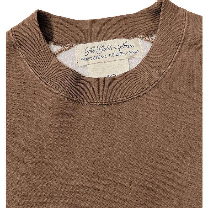 古着 日本製 レミレリーフ 両Ｖウール メランジ ニット カットソー 茶 M REMI RELIEF（レミ レリーフ） 【s20】【レミレリーフ/REMI RELIEF