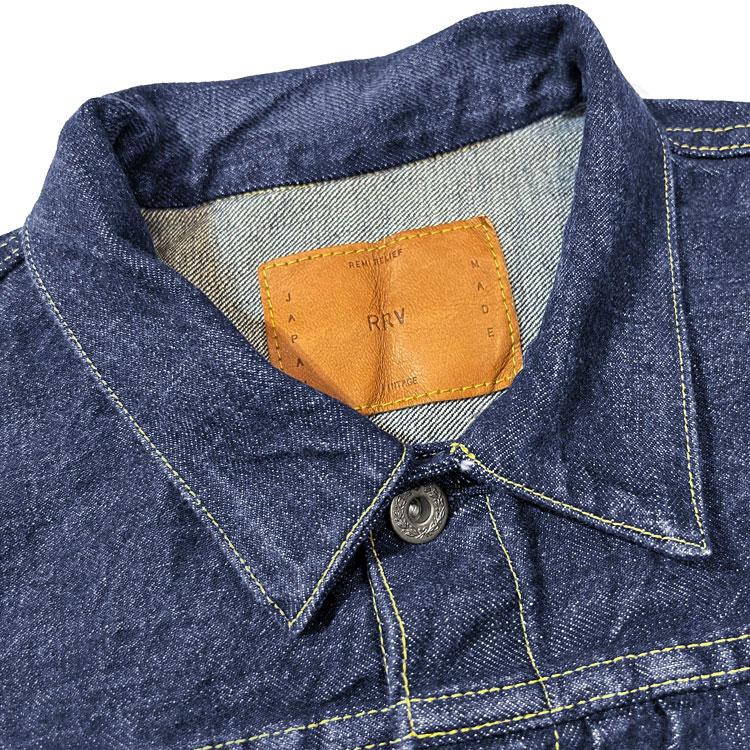 REMI RELIEF レミレリーフ 12oz DENIM 大戦モデル JKT (BLUE) デニムジャケット Gジャン RN30389033【id】の画像