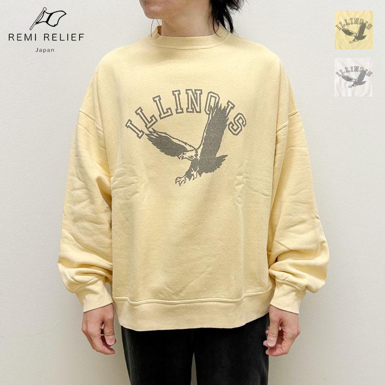 REMI RELIEF（レミ レリーフ） SP加工3飛び裏毛クルー(ILLINOIS