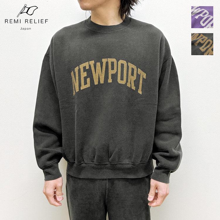 REMI RELIEF（レミ レリーフ） SP加工起毛裏毛クルー(NEW PORT