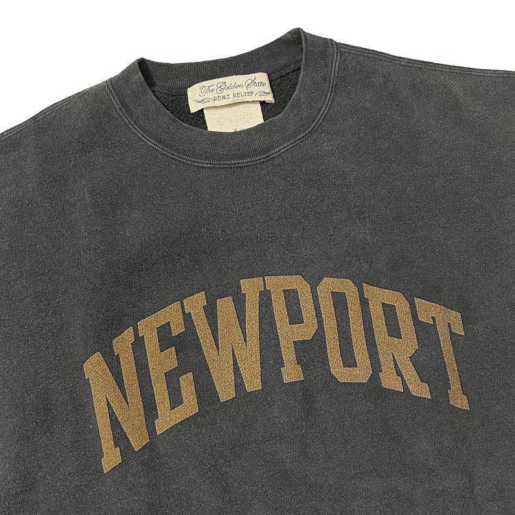 【REMI RELIEF/レミ レリーフ】 NEWPORT RAGLAN TEE REMI RELIEF（レミ レリーフ） SP加工起毛裏毛クルー(NEW PORT