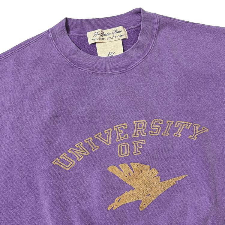 REMI RELIEF（レミ レリーフ） SP加工起毛裏毛クルー(UNIVERSITY OF