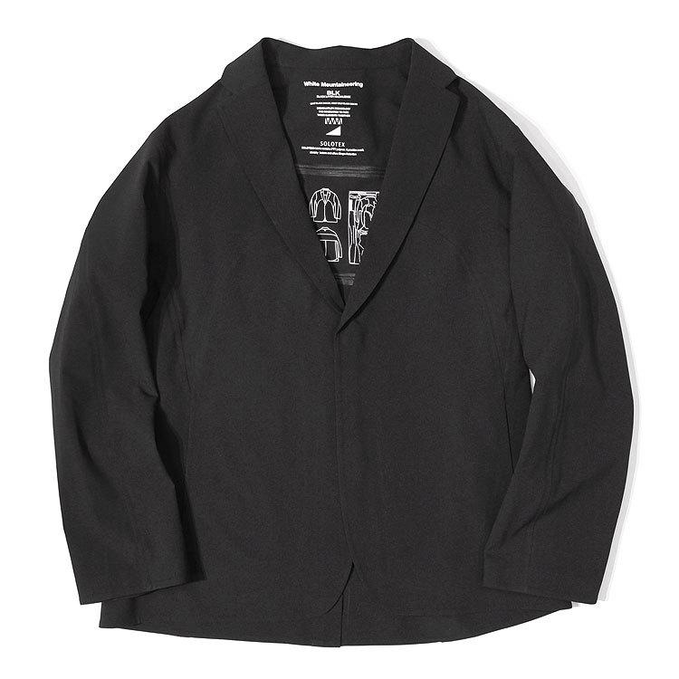 【s30】【ホワイトマウンテニアリング/White Mountaineering】SOLOTEX STRETCHED LAPEL JACKET [BK2173206]【送料無料】【キャンセル返品交換不可】【let】｜noix｜02