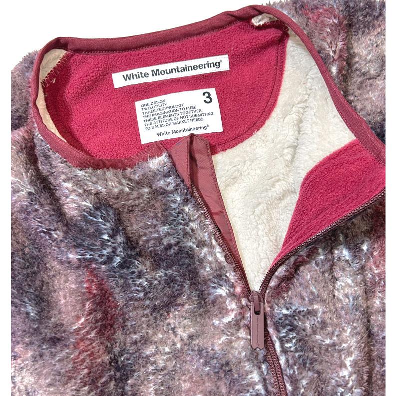 【s20】【ホワイトマウンテニアリング】ABSTRACT PATTERN FLEECE BLOUSON[WM2373521]【送料無料】【キャンセル返品交換不可】【let】｜noix｜06