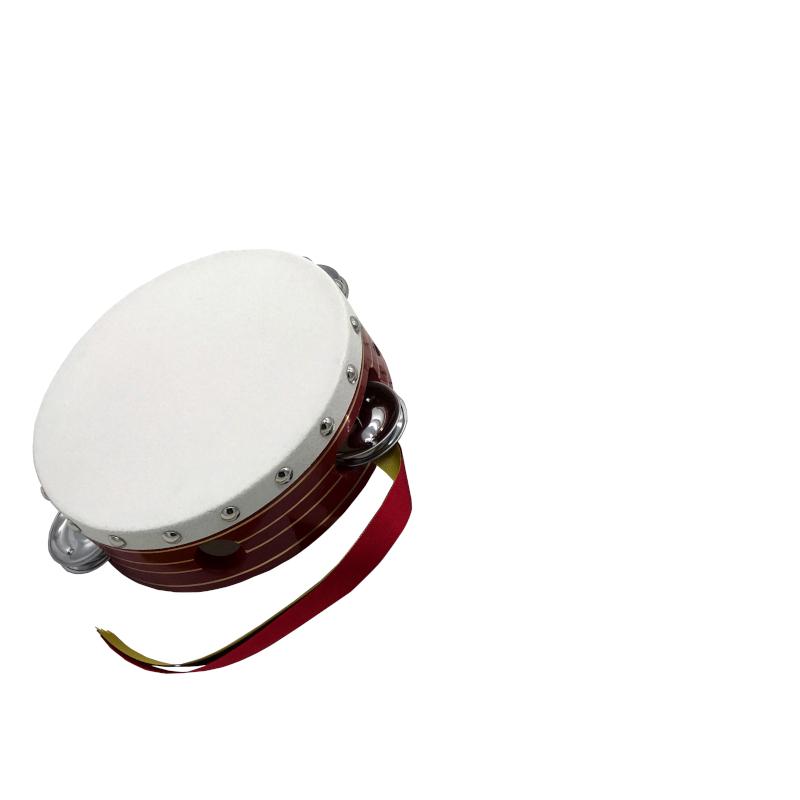 タンバリン 15cm 小 赤枠 木製 日本製 国産 おもちゃ カラオケ バレエ 牛革付 野上木工ヤマヨ公式yahoo 店 通販 Yahoo ショッピング