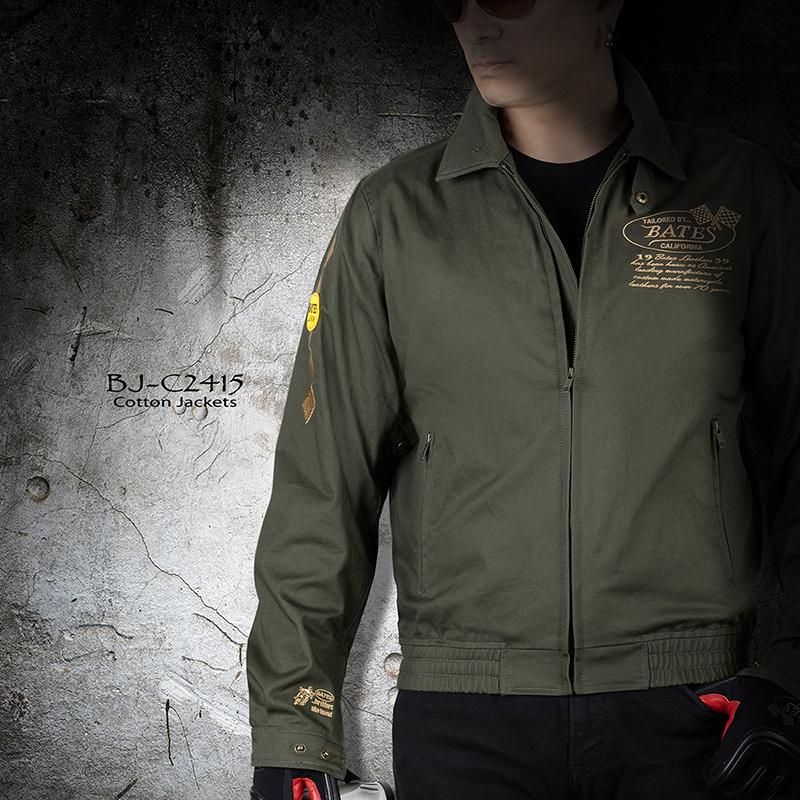 SALE ベイツ BJ-C2415 メンズ スウィングトップ T/C ジャケット 肩肘胸背中PAD装備 BATES バイク ジャケット | BATES | 05