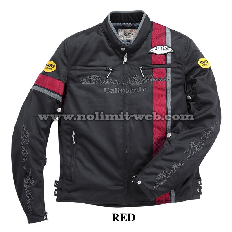 BATES 春夏ライダースブルゾン 本革】BATES パンチング レザー 半袖