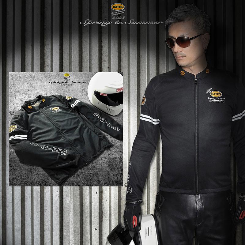 SALE ベイツ BJCT-020 メンズ ライト メッシュ ジャケット BATES 肩肘胸背中PAD装備 吸湿速乾 Cool-Tex 　 | BATES | 01