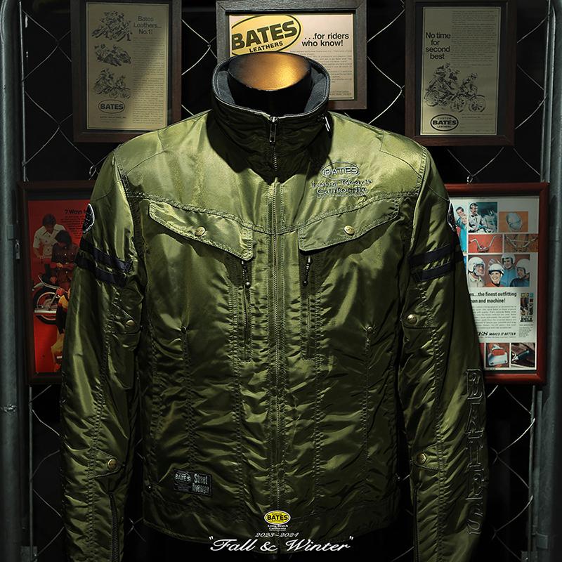 SALE ベイツ SA-N2353 ナイロンジャケット メンズ 中綿入り　肩肘脊髄パッド装備　2023-24秋冬 | BATES | 01
