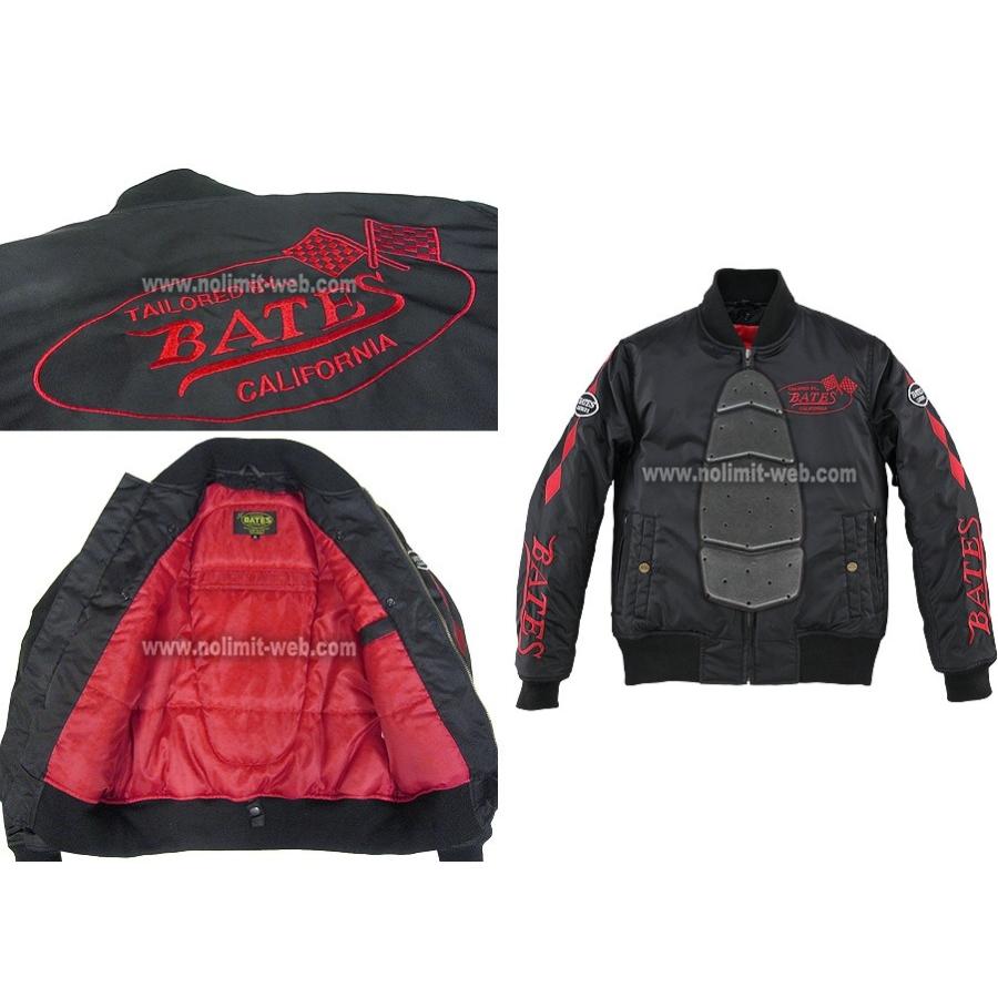 SALE　ベイツ　ナイロンジャケット　BJL-N1772S（RED)　LadysLサイズ　防風フィルム 　中綿入り　ダイヤ柄　刺繍　レディース　レディス　BATES | BATES | 04