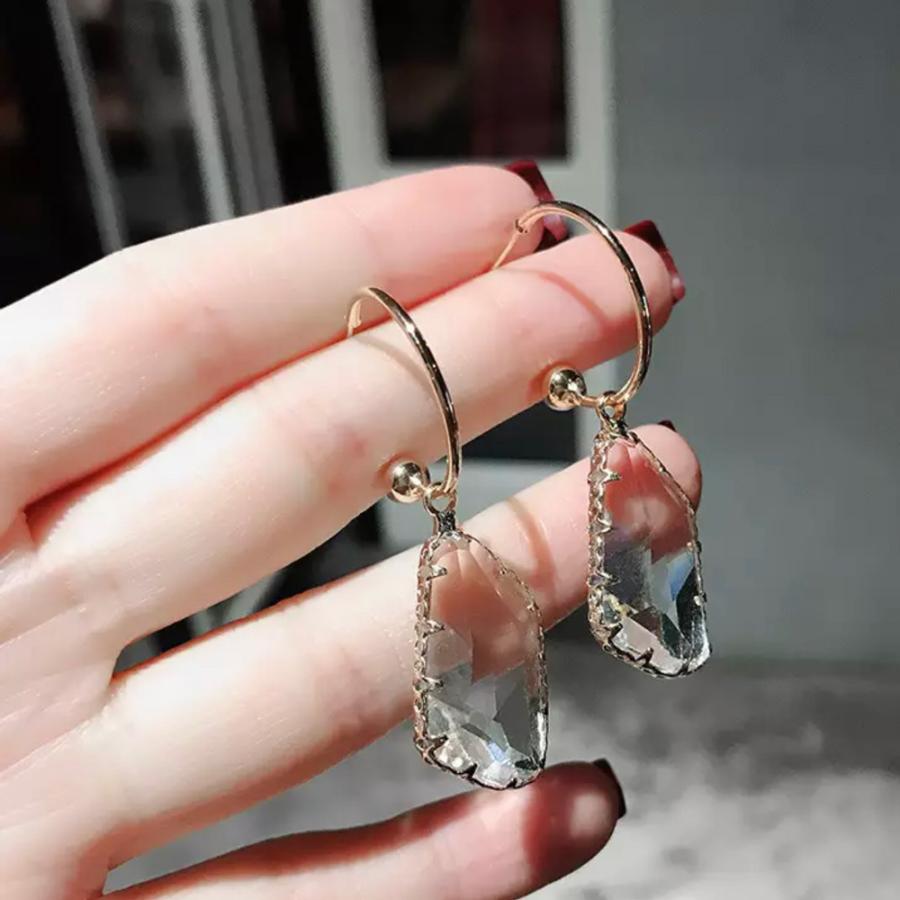 NOLITA クリスタル フープピアス 2Way キラキラ ピアス : NOLITA