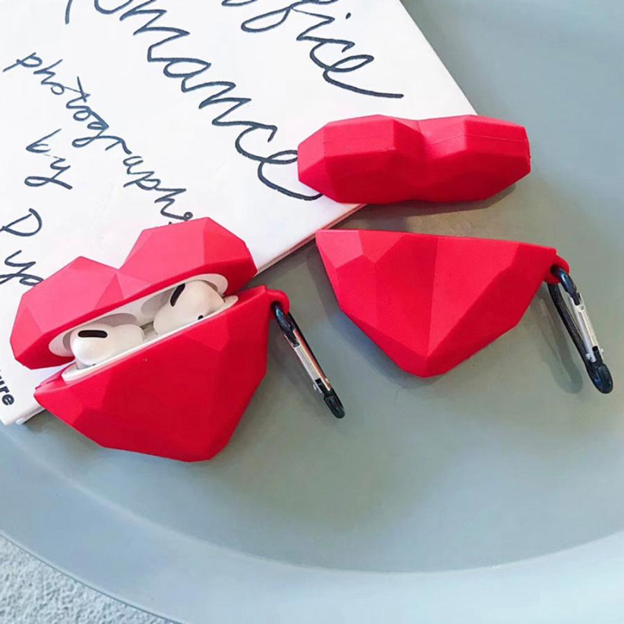 Apple AirPods(第3世代) （おまけの赤いケース付き） AirPods 第3世代 ケース カバー ハイブリッド PU＋PC カラビナ