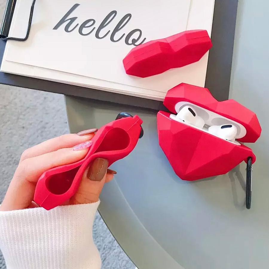 Apple AirPods(第3世代) （おまけの赤いケース付き） AirPods 第3世代 ケース カバー ハイブリッド PU＋PC カラビナ