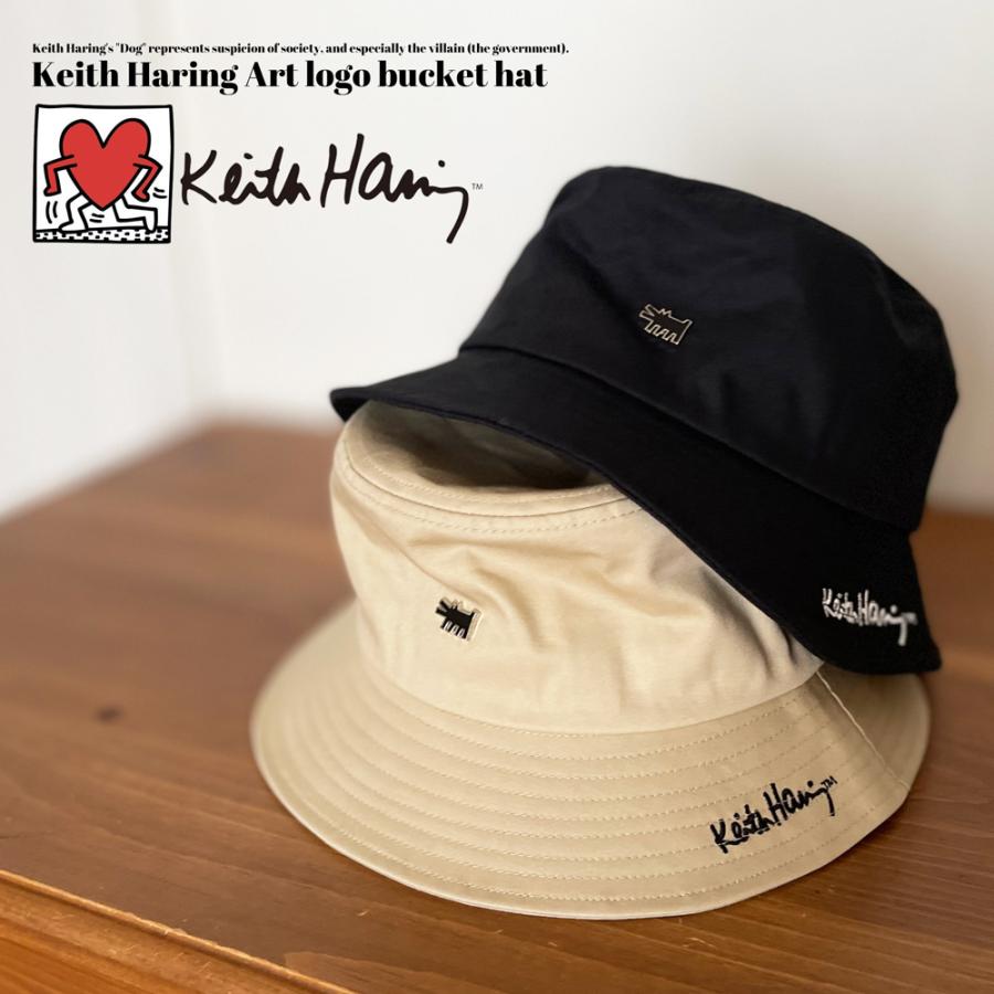 Keith Haring（キース ヘリング） バケットハット アート ロゴ