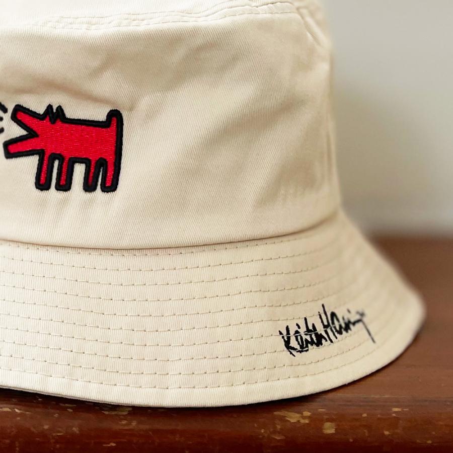 Keith Haring バケットハット キースへリング ハット 吠える犬 Keith Haring バケットハット キースへリング ハット 吠える犬