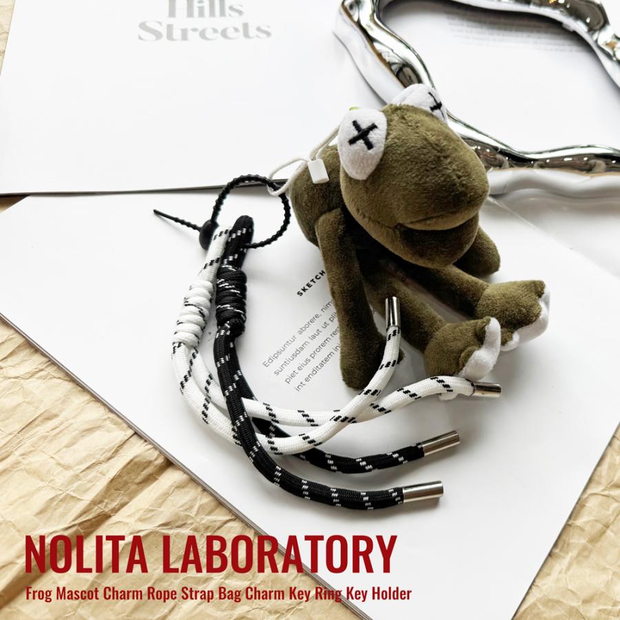NOLITA LABORATORY カエル マスコット チャーム ロープストラップ 