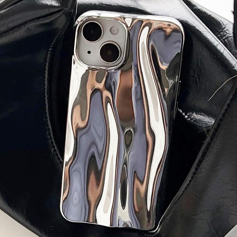 BeBling iPhone 15/14/13 ケース シルバー Amazon.co.jp: iFace