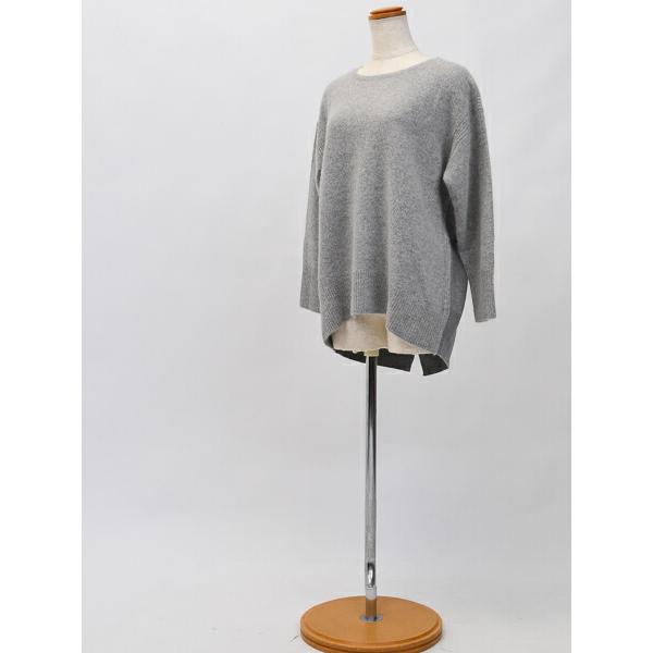 ブルーフォンセ トップス ニット 長袖 毛 フォックス 無地 F BLUE