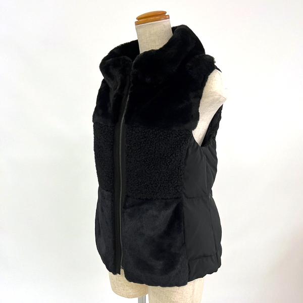 アンシェヌマン フェイクファーダウンベスト