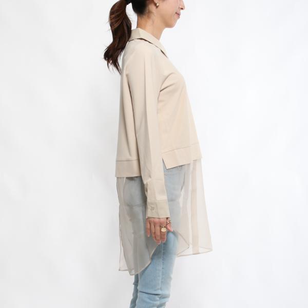 No.l.ita ノリータ デニム ニット コンビ ジャケット ペプラム 襟 M