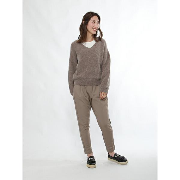 ベアトリス アウトレット ニット トップスVネック フォックス 毛 羊毛