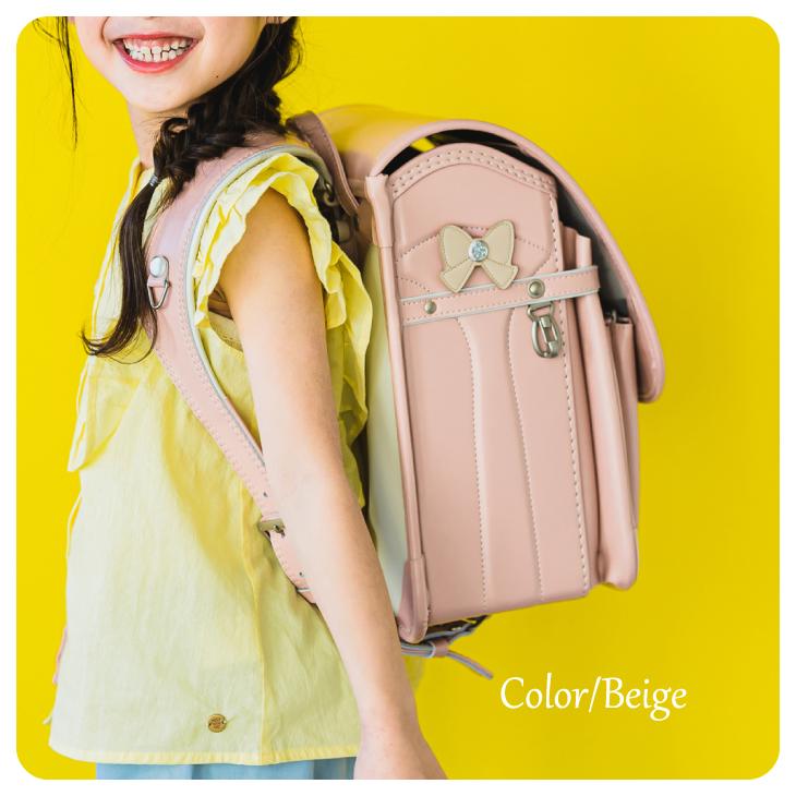 ダブル編み上げリボンタイプ　キャラ付　ランドセルカバー　ハンドメイド　オーダー ダブル編み上げリボンタイプ キャラ付 ランドセルカバー