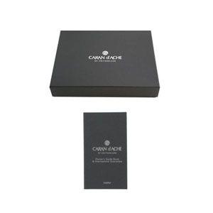 カランダッシュ レマン マロキネリー 名刺入れ カシミア 6207-403 カランダッシュ レマン 名刺入れ マロキネリー カシミア サフラン グレー 外側 見開き コレクション