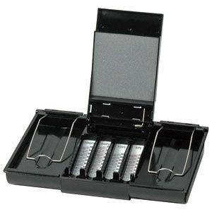 防犯 カール事務器 手提金庫 ブルー キャッシュボックス CB-8660-B