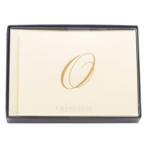 crane & co． カード クレイン(CRANE&CO.) イニシャルカードセット 10セット入 O 2セット CF13O1｜nomado1230