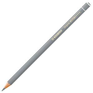 スタビロ オリジナル 硬質水彩色鉛筆 2.5ミリ 単色 12本セット コールドグレー5 87-728｜nomado1230