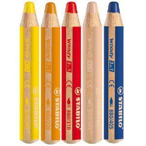 色鉛筆 水彩 セット スタビロ ウッディー 水溶性色鉛筆 10色セット 880-10｜nomado1230｜03