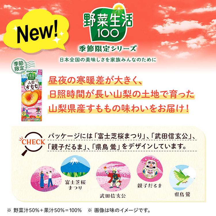 野菜ジュース 野菜生活 カゴメ 48本セット 24種類から8種類選べる(8