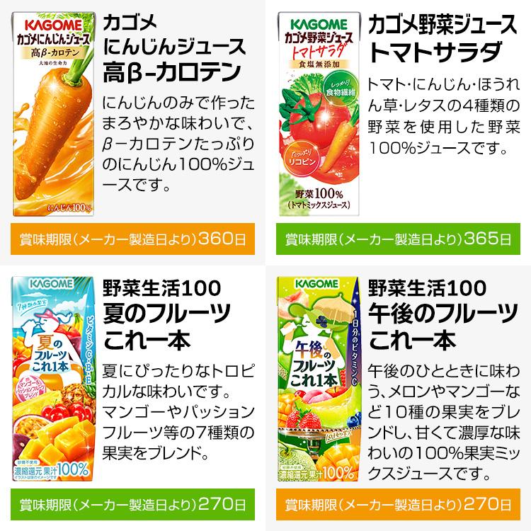 野菜ジュース 野菜生活 カゴメ 24本 24種類から4種類も選べる福袋♪(4
