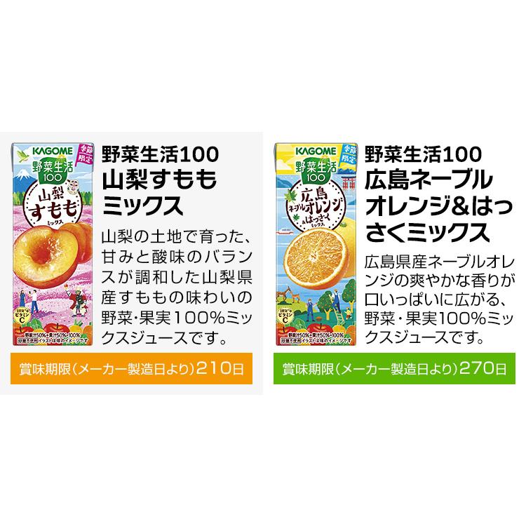 野菜ジュース 野菜生活 カゴメ 24本 24種類から4種類も選べる福袋♪(4