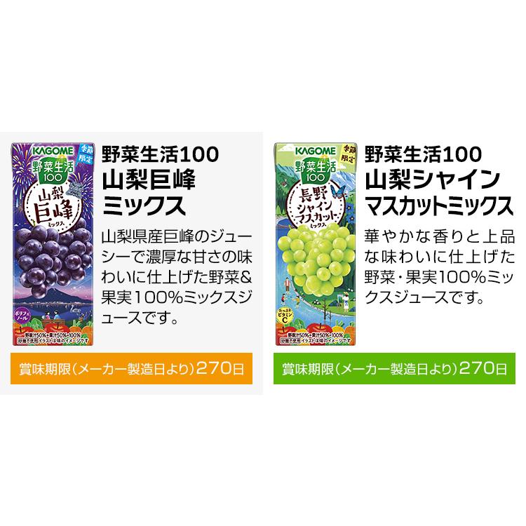野菜ジュース 野菜生活 カゴメ エルビー果汁100％ジュース24本 25種類