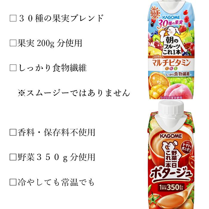 父の日 カゴメ 野菜生活100 スムージー 24本 (8種類×3本) 7種類から選べる スムージー ミックスジュース ポタージュ これ一｜nomimon｜14