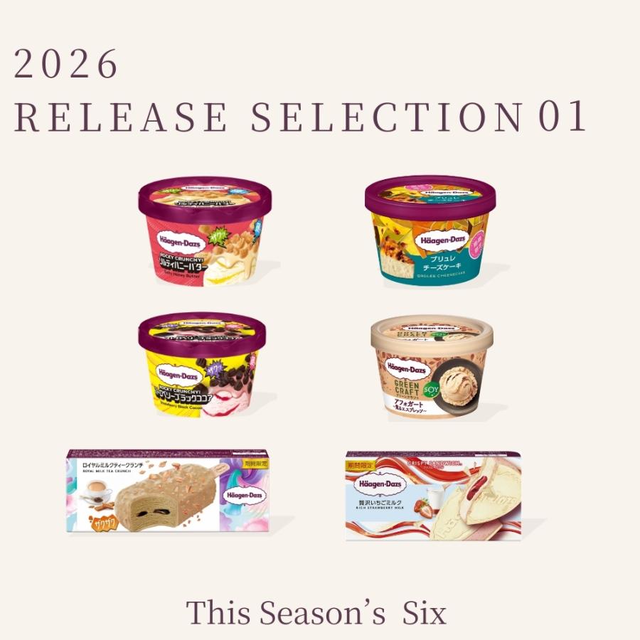 予約販売 ハーゲンダッツ 2026 RELEASE SELECTION 01 新作6個セット