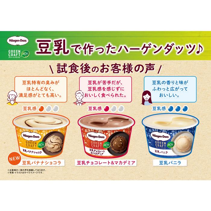 ハーゲンダッツ ミニカップ Green Craft グリーンクラフト 豆乳バニラ 12個｜nomimon｜02