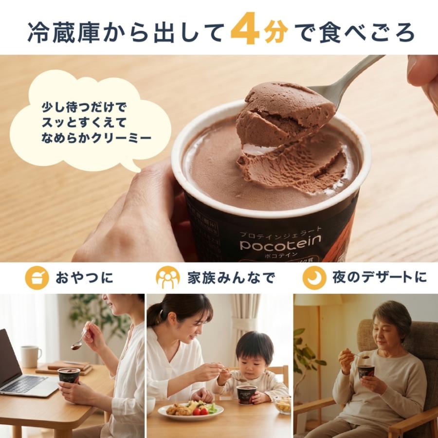 ポコテイン アイスクリーム 6個 プロテインアイス ココア : のみモン