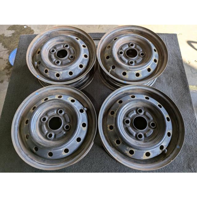 スクラム EBD-DG64V 純正 スチールホイール 12インチ 黒 4本セット 12