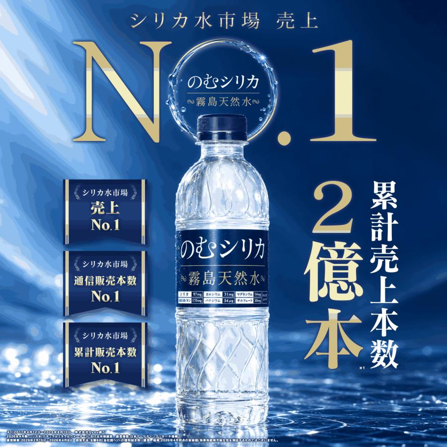 のむシリカ 【公式】のむシリカ 水 ミネラルウォーター 500ml 48本