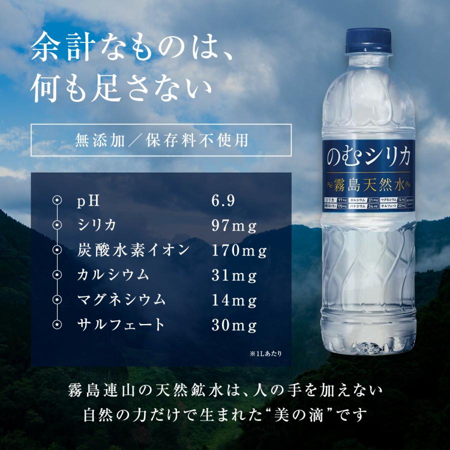 シリカ水 500ml シリカ 飲むシリカ 48本 のむシリカ 水 ミネラル