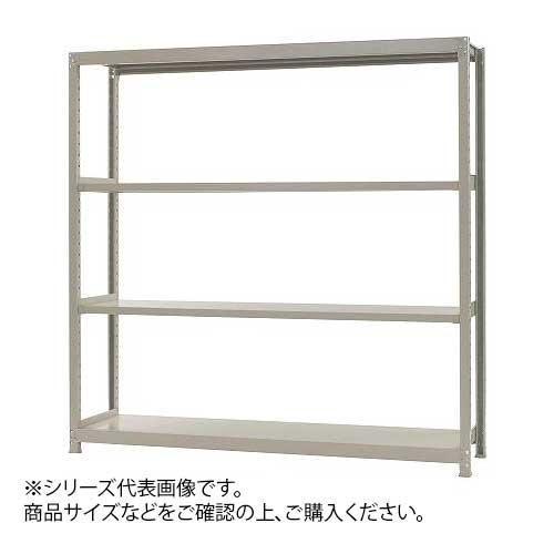 軽中量ラック　耐荷重200kgタイプ　単体　間口1500×奥行600×高さ1800mm　4段　アイボリー　送料無料　　代引き不可　送料無料 メーカー直送 期日指定・ギフト