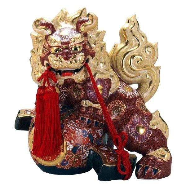 九谷焼 13号小槌獅子 盛 N194-15　送料無料　　送料無料 メーカー直送 期日指定・ギフト包装・注文後のキャンセル・返品不可 ご注文後在庫確認時に欠品の場合、