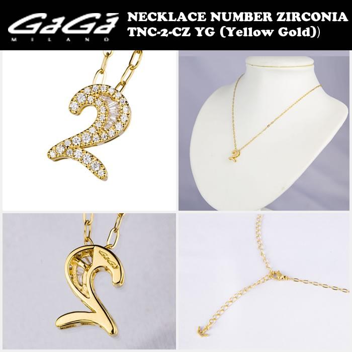 GaGa MILANO（ガガミラノ） ジルコニアナンバーネックレス TNC-xx-CZ 