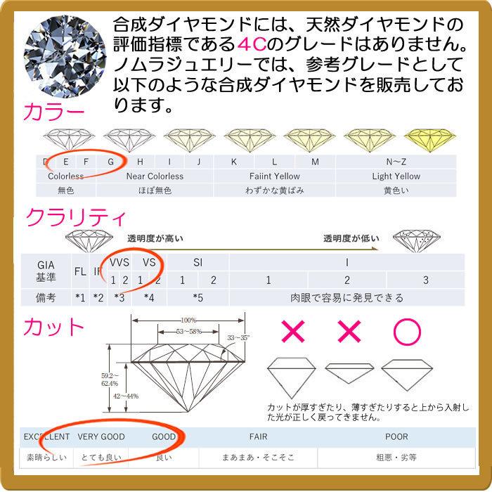 メンズ合成ダイヤモンドスタッドピアス0.15ct up 片耳用 Gカラー以上