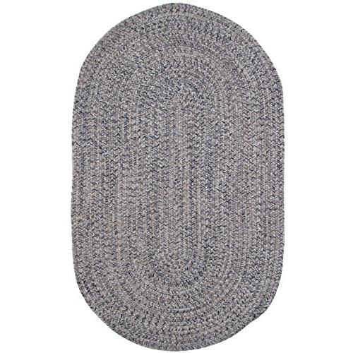 Thorndike Mills Town Crier Braided Rug 6'x 6'Blue Heather B01545220Q